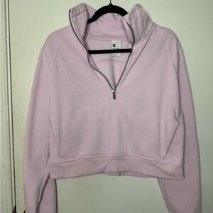 Women's Light Pink Half-Zip Pullover